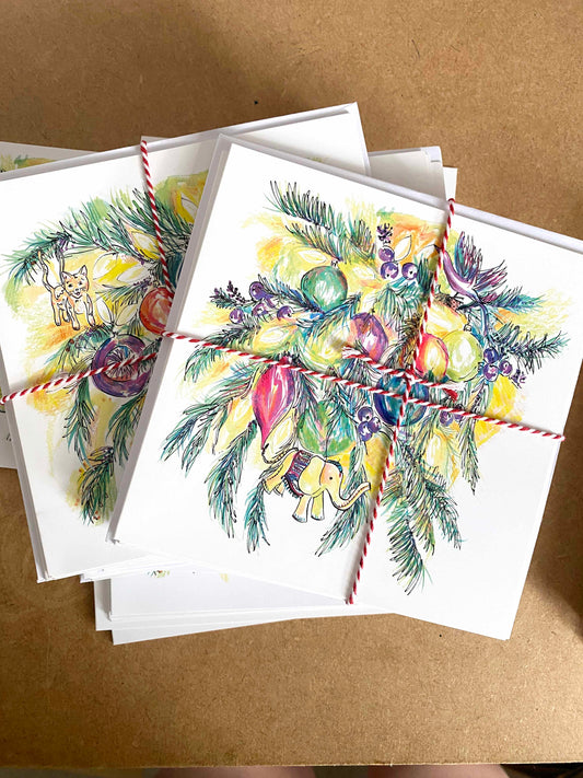 SAMPLE SALE - 70% off CHRISTMAS TREE CARDS