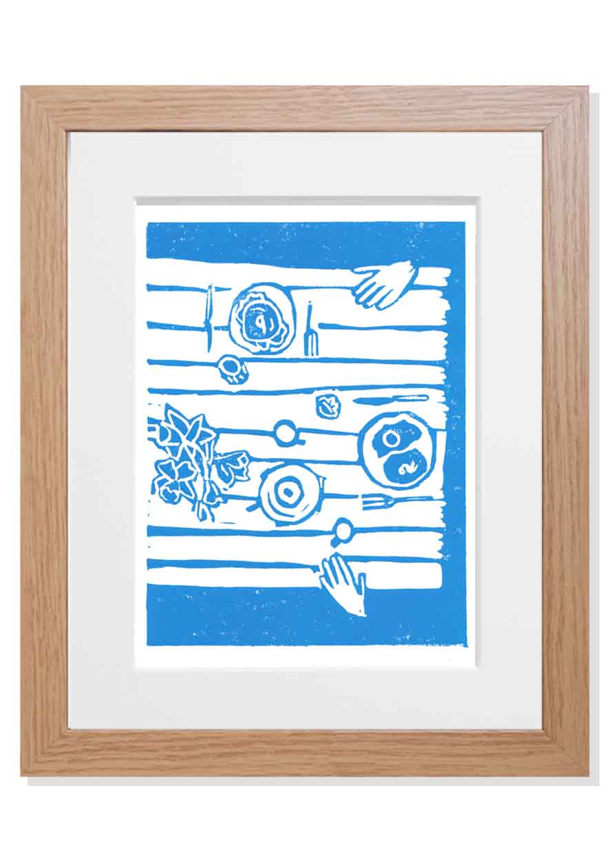 'Bacon & Egg Bagels' print