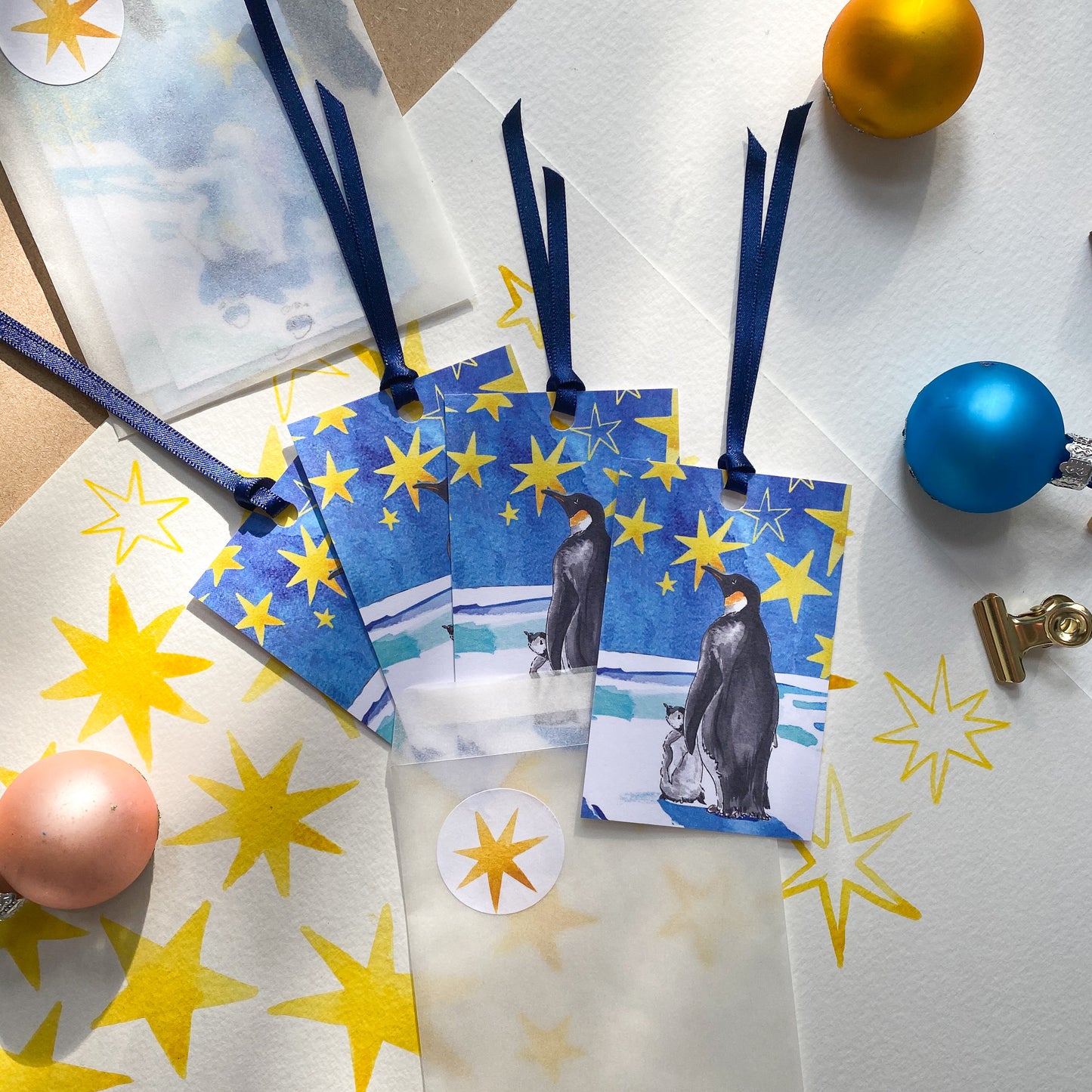 Look at the Stars - set of 4 gift tags