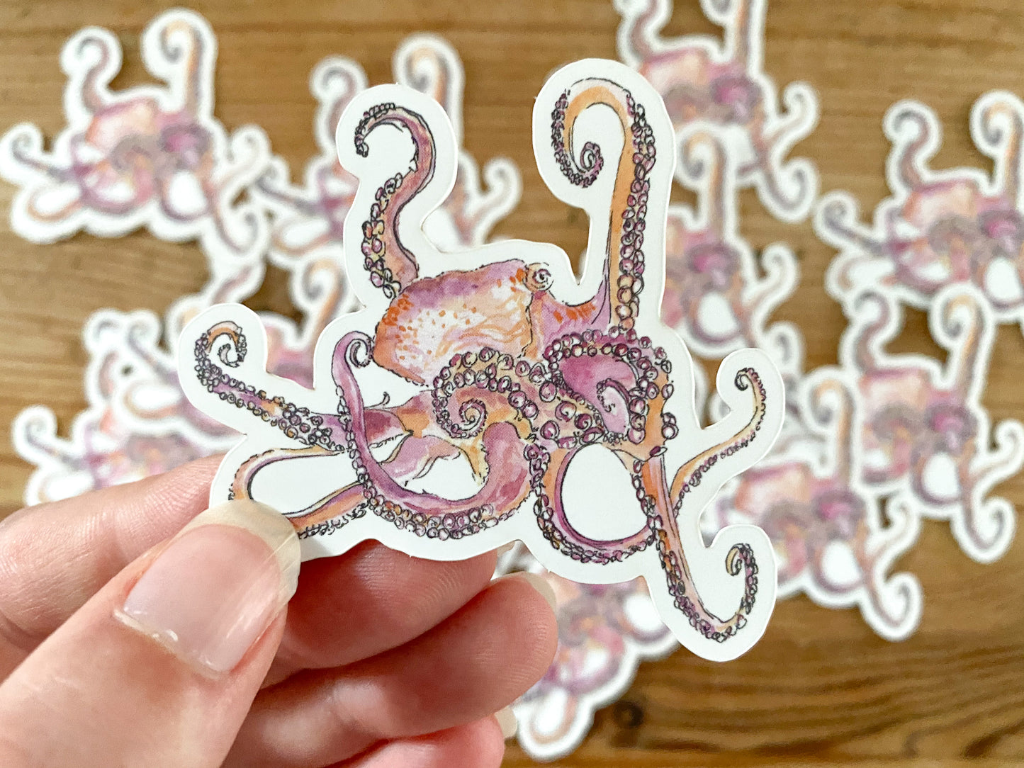 Stickers! - toucan, octopus, leopard, blue whale, gecko, elephant