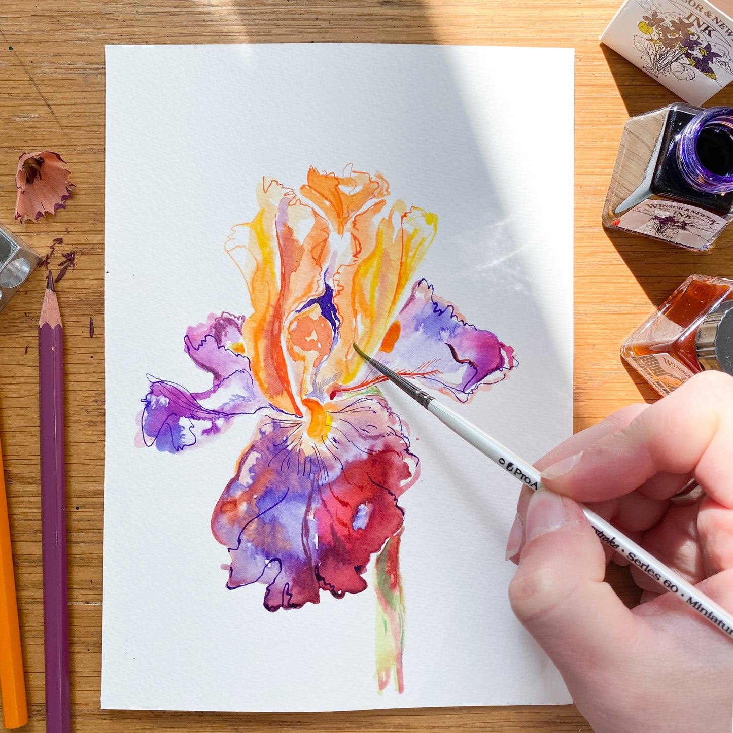 Iris No.8 card