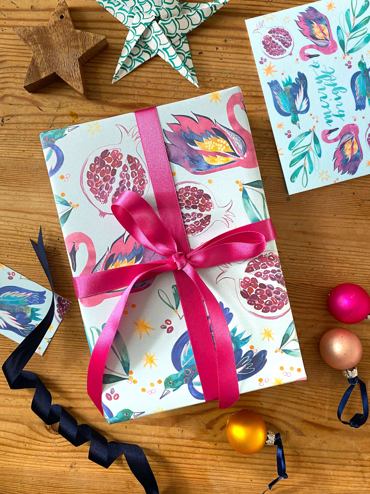 Swans & Swallows - Wrap & Tag set