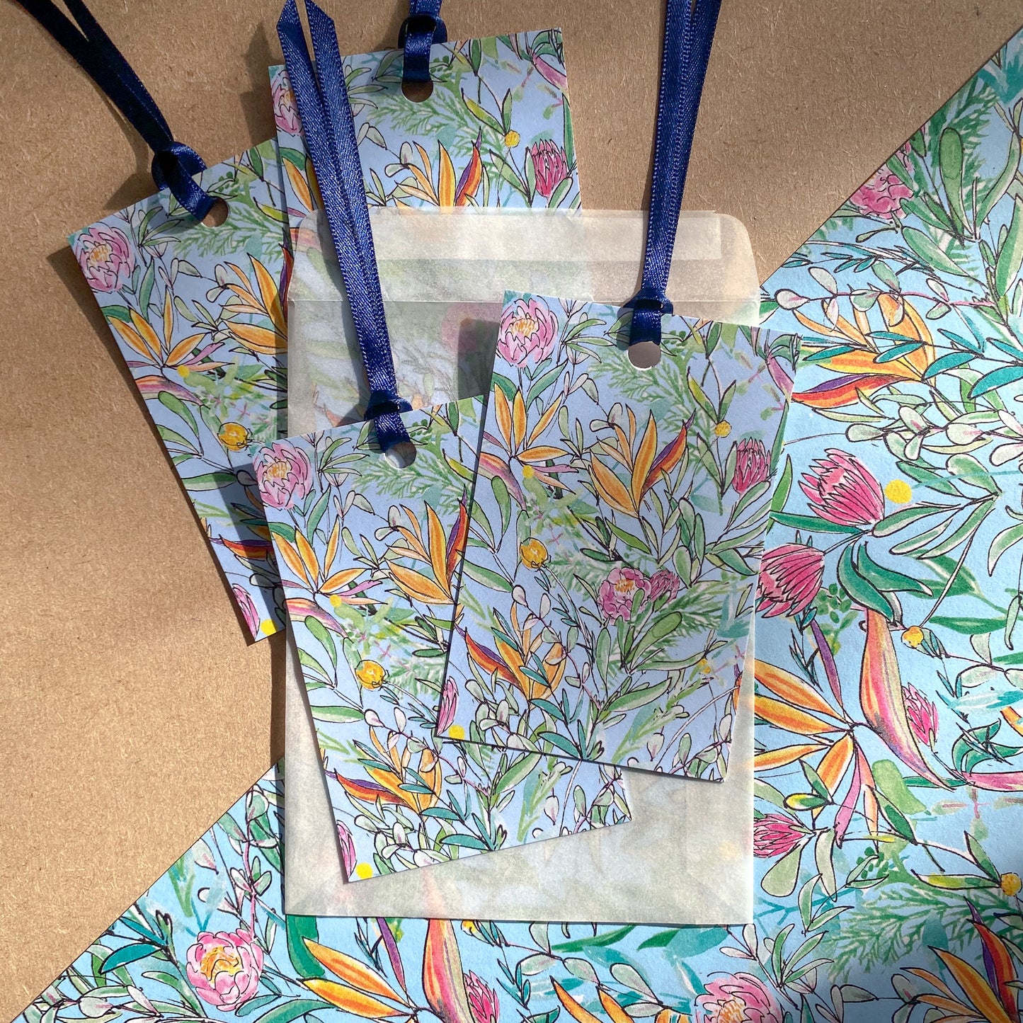 Peony & Protea – gift tags