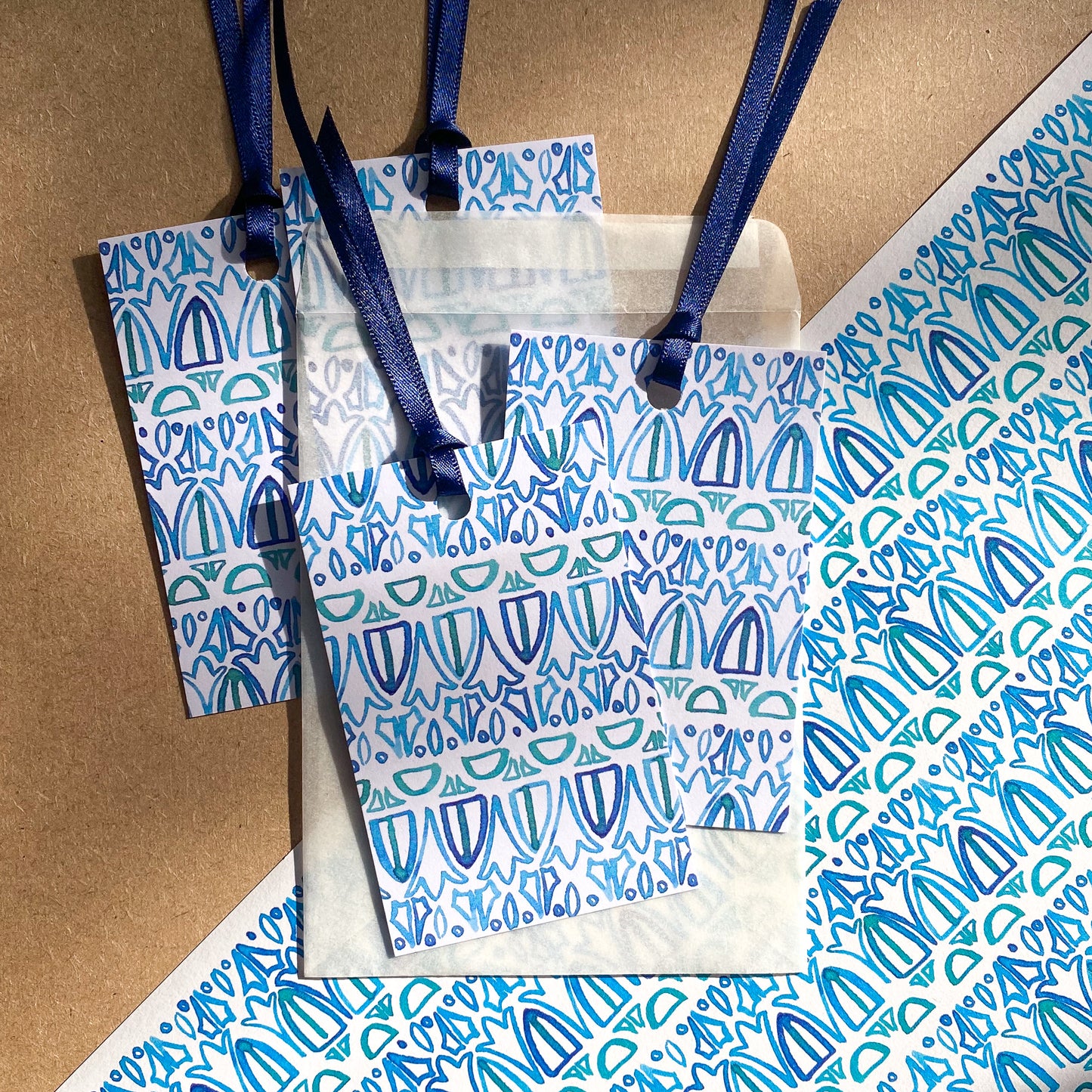 Turquoise Tile – gift tags