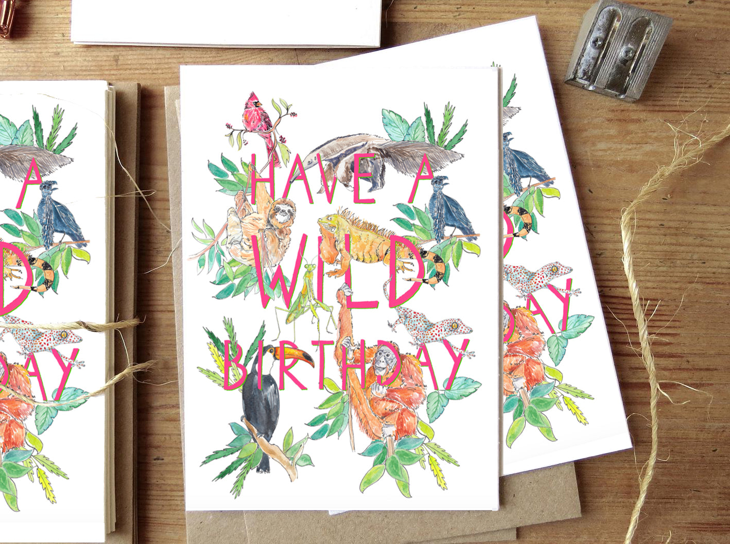 Animal Celebration cards - set of 6