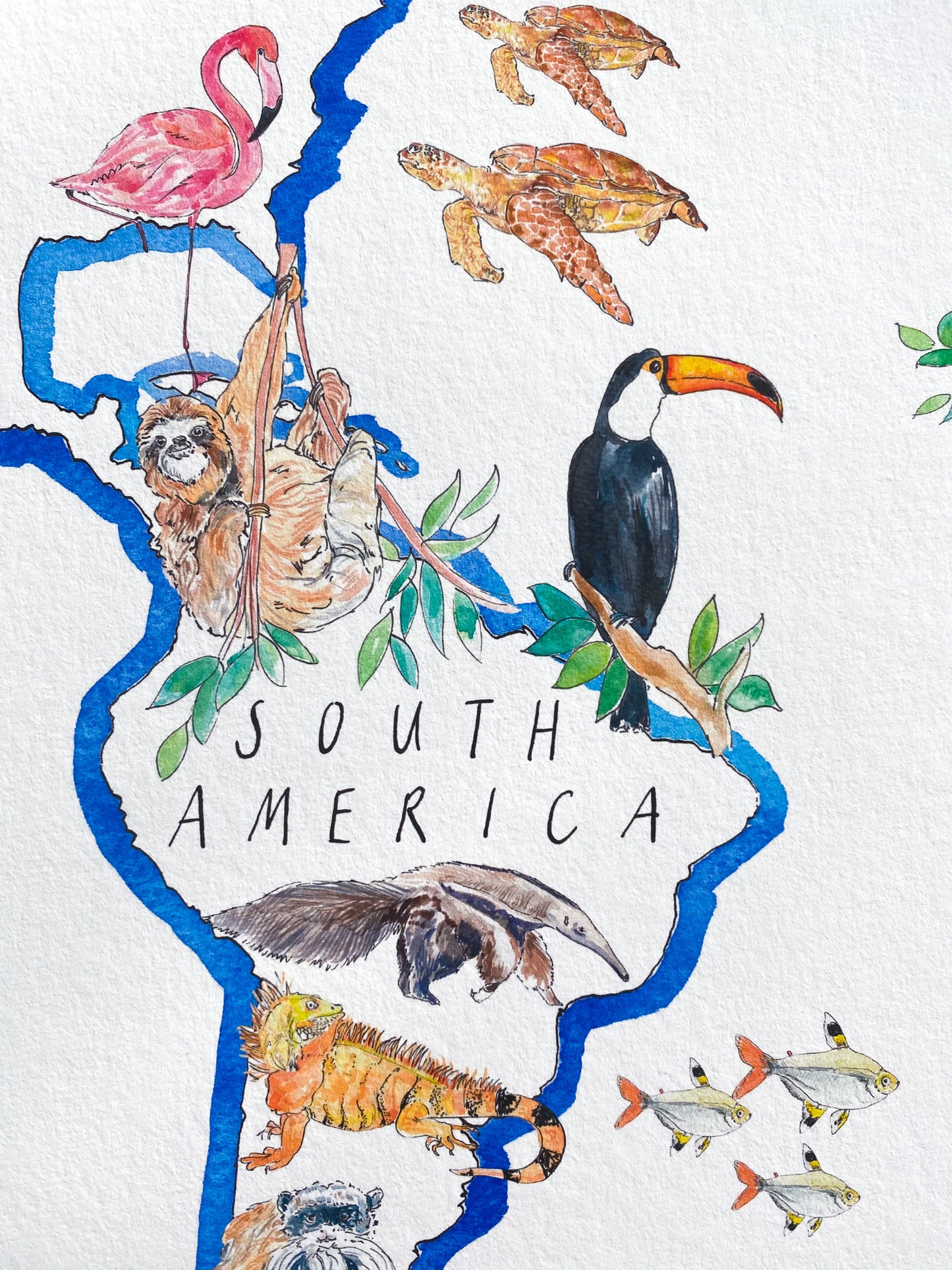 A World of Animals print