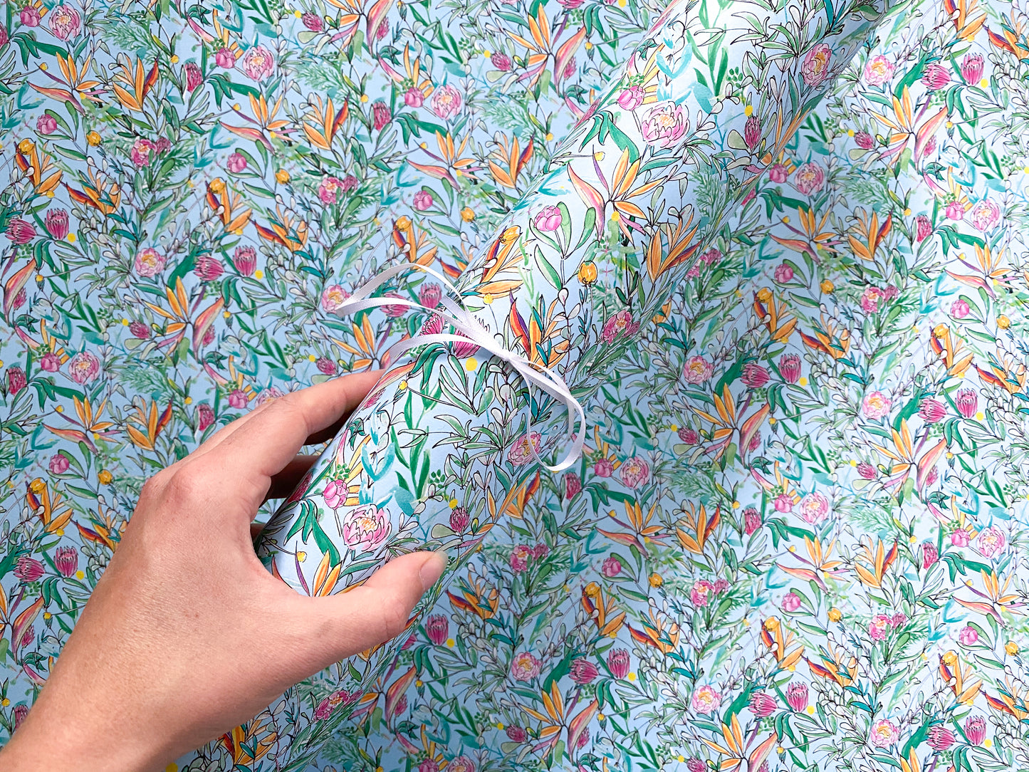 Peony & Protea Wrap