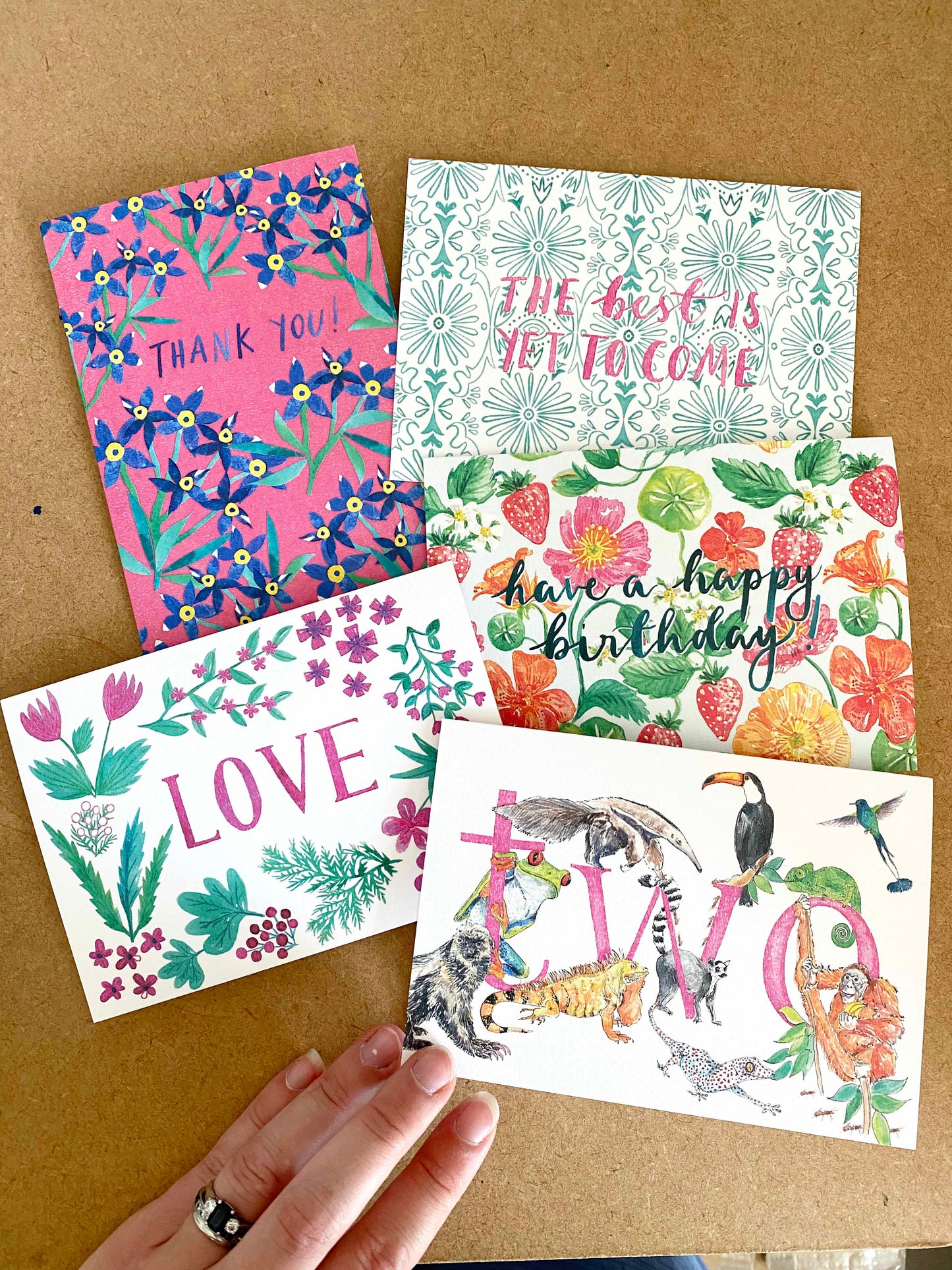 SAMPLE SALE - SET OF 6 CARDS 70% off