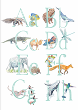 Load image into Gallery viewer, INITIALS: Bespoke &amp; Personalised Animal Initial print