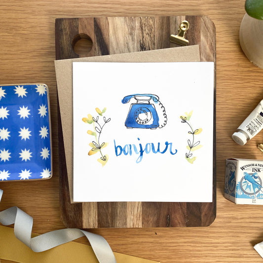 Bonjour card