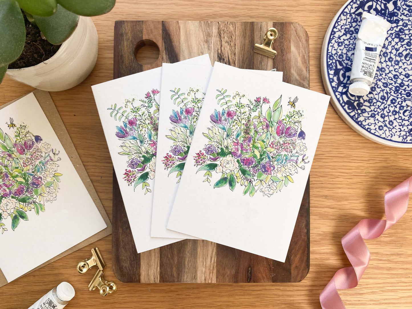 A Spring Bouquet - any occassion card