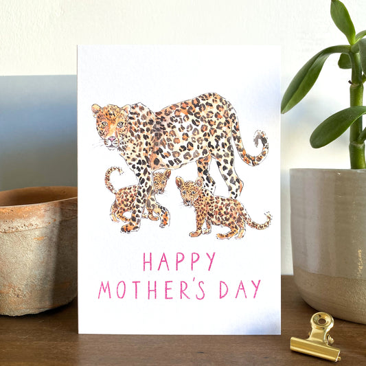 Happy Mother's Day - leopard card