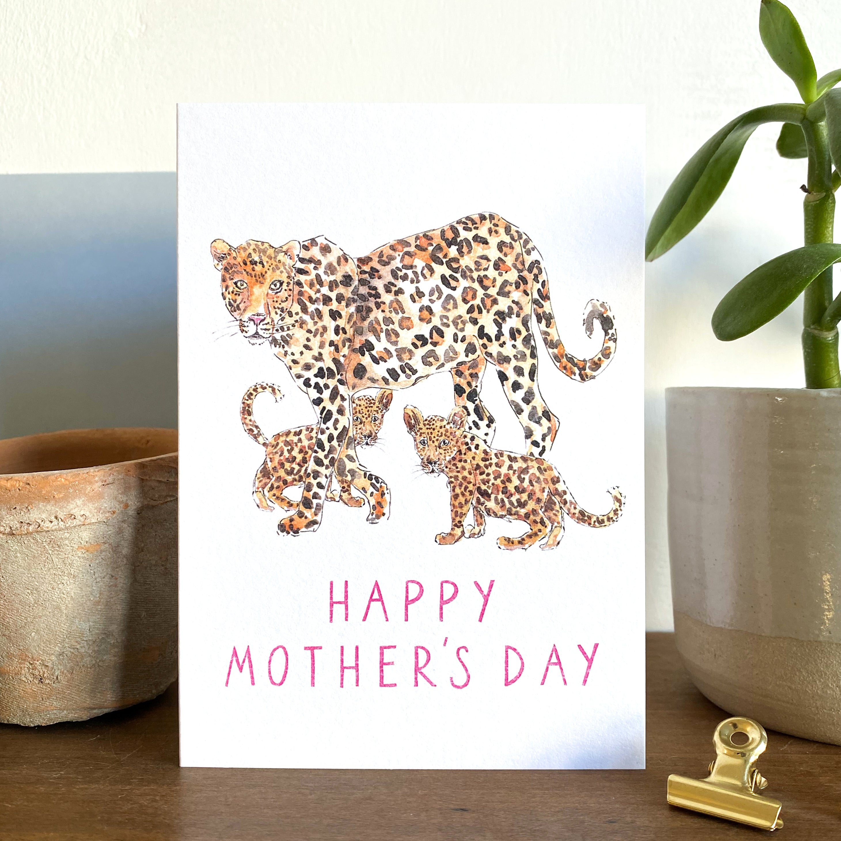 Baseball Mom Leopard Happy Mother's Day By ChippoaDesign