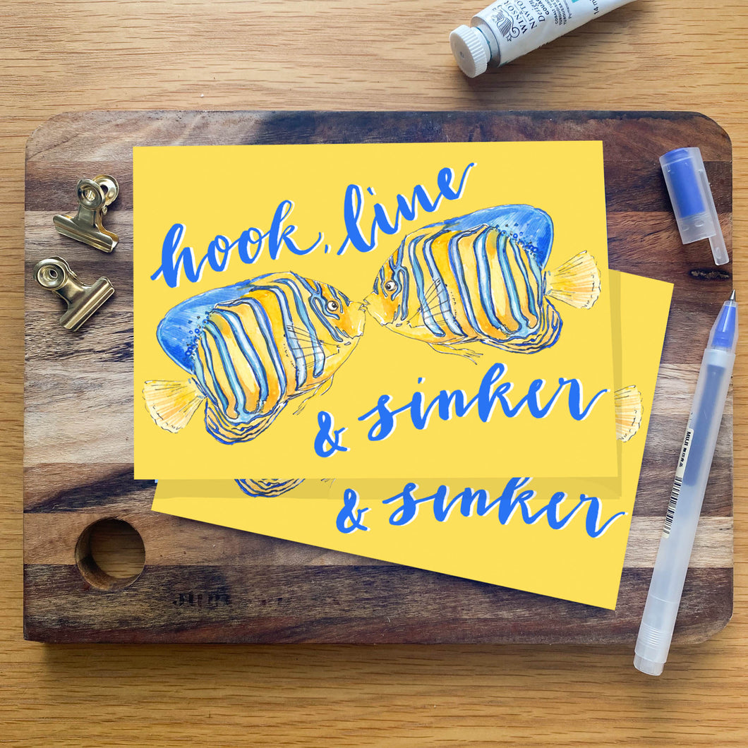 'Hook, Line & Sinker' card