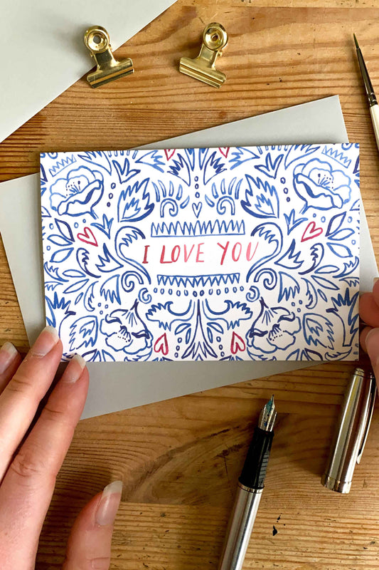 I Love You card