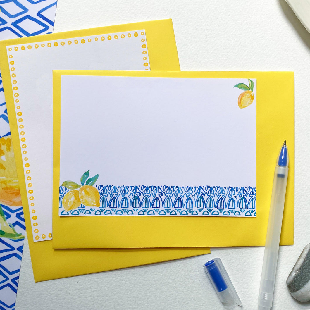 Lucy Lemon - set of 6 notelets – Portland Paper Company