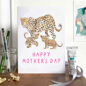 Happy Mother's Day - leopard card