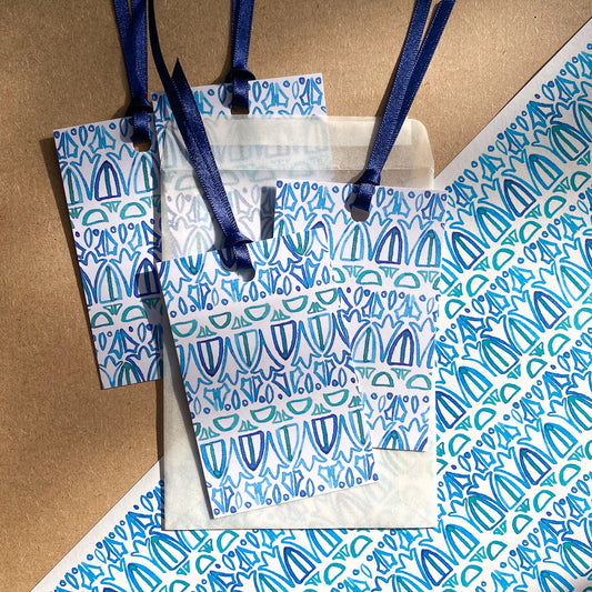 Turquoise Tile – gift tags