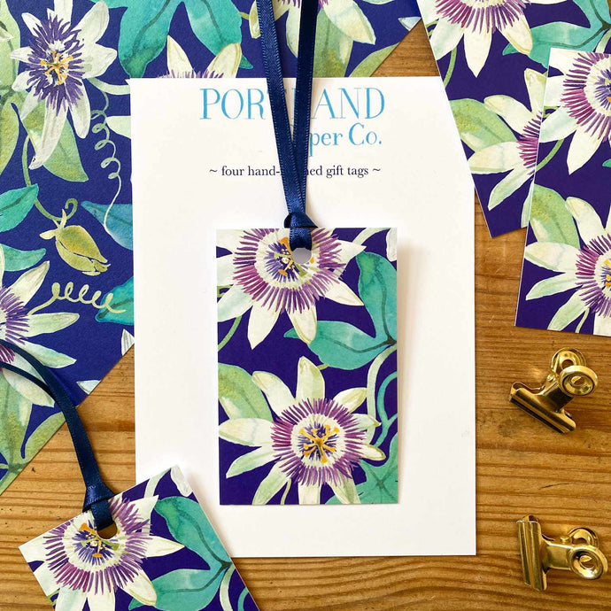 Passion Flower - gift tags