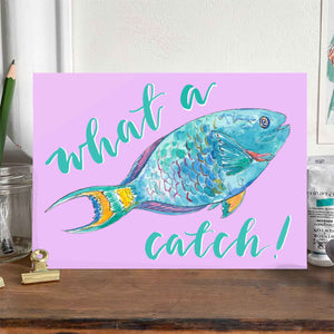 What A Catch! card